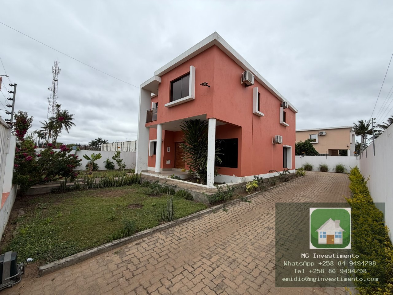 Arrenda-se ao preço de 55.000,00 MZN próximo ao condomínio Garden park village  Matola uma moradia do tipo3